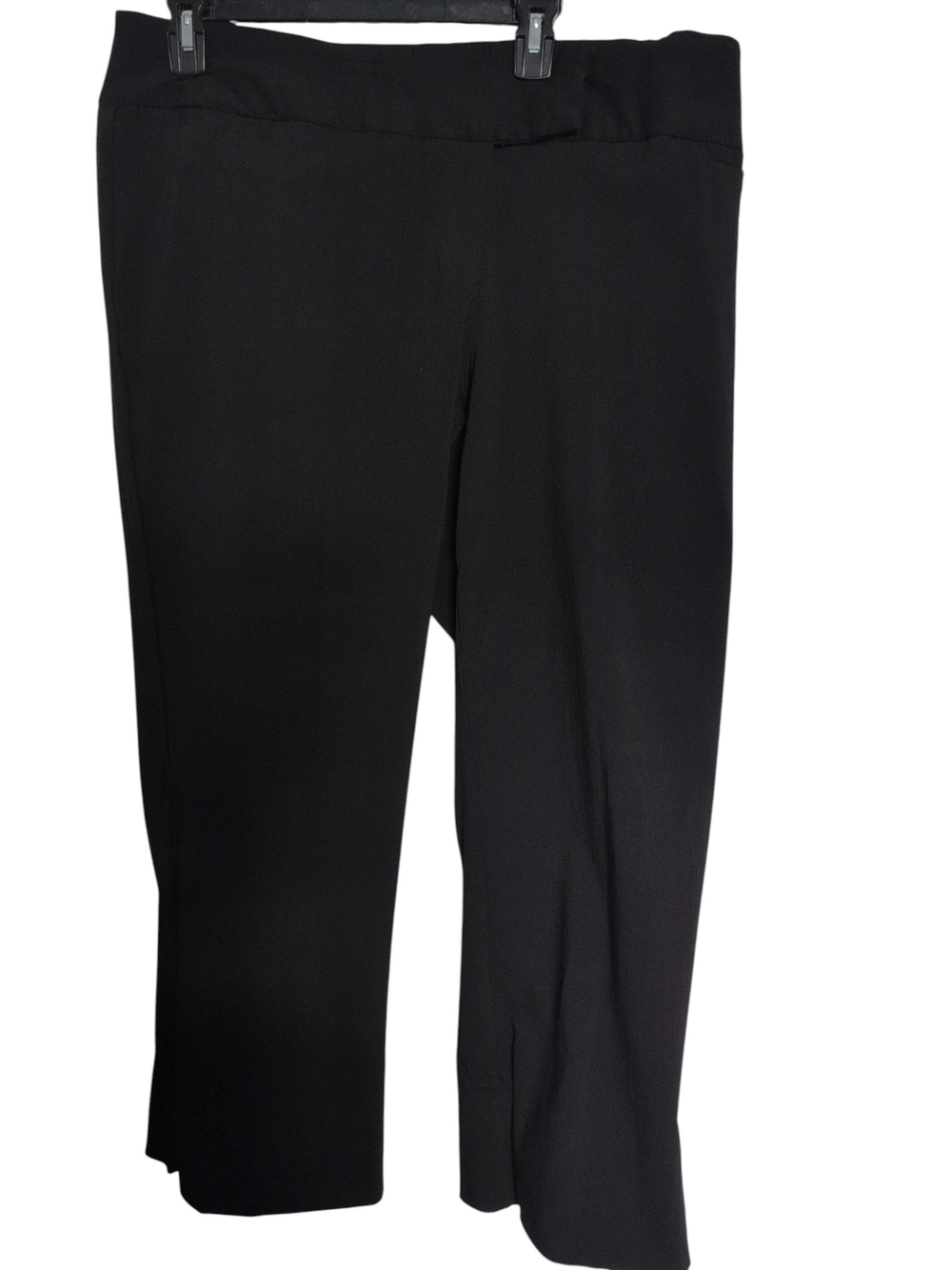 torrid Black Pull-On Cropped Wide-Leg Pants